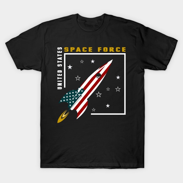 Space Force Vintage Look T-shirt, Trending anti-trump tshirt T-Shirt by CMDesign